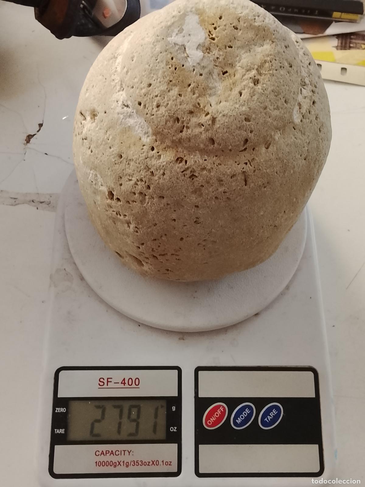Arte: columna balustrada ANTIGUA piedra LABRADA GRAN TAMA&Ntilde;O 2,7 KILOS . ACUARIOS SUJETA PUERTAS