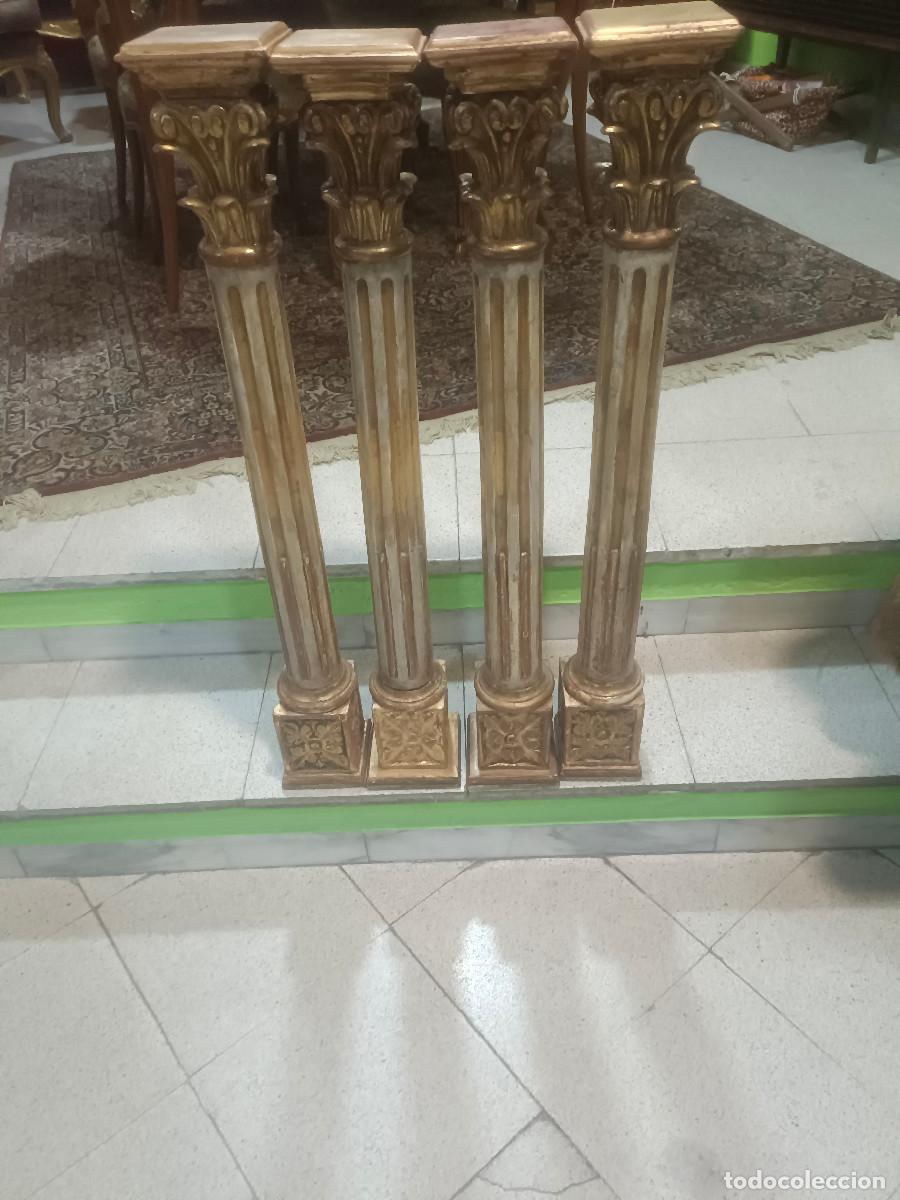 Arte: CONJUNTO DE 4 COLUMNAS S.XVII ORNAMENTALES DE UNA ANTIGUA BALAUSTRADA