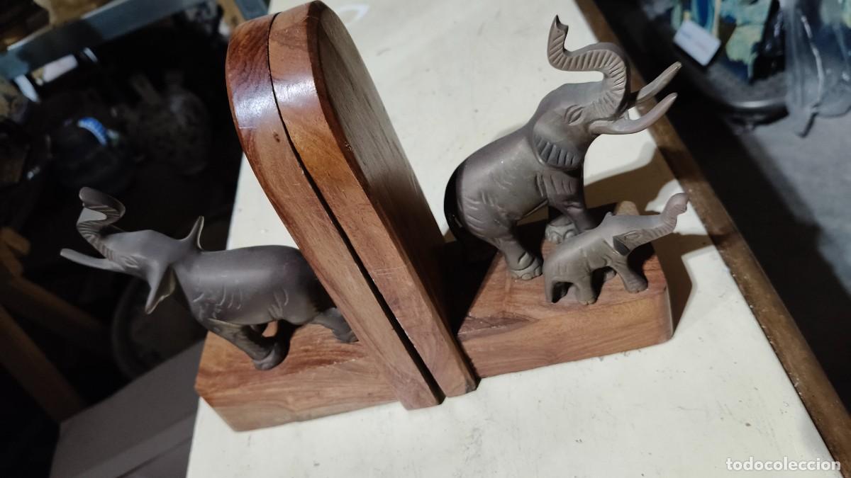 Arte: Serre livre bronze et bois 1960