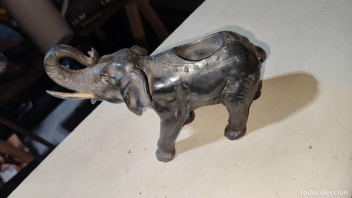 Arte: Sculpture hierro argent&eacute; &eacute;l&eacute;phant 1930