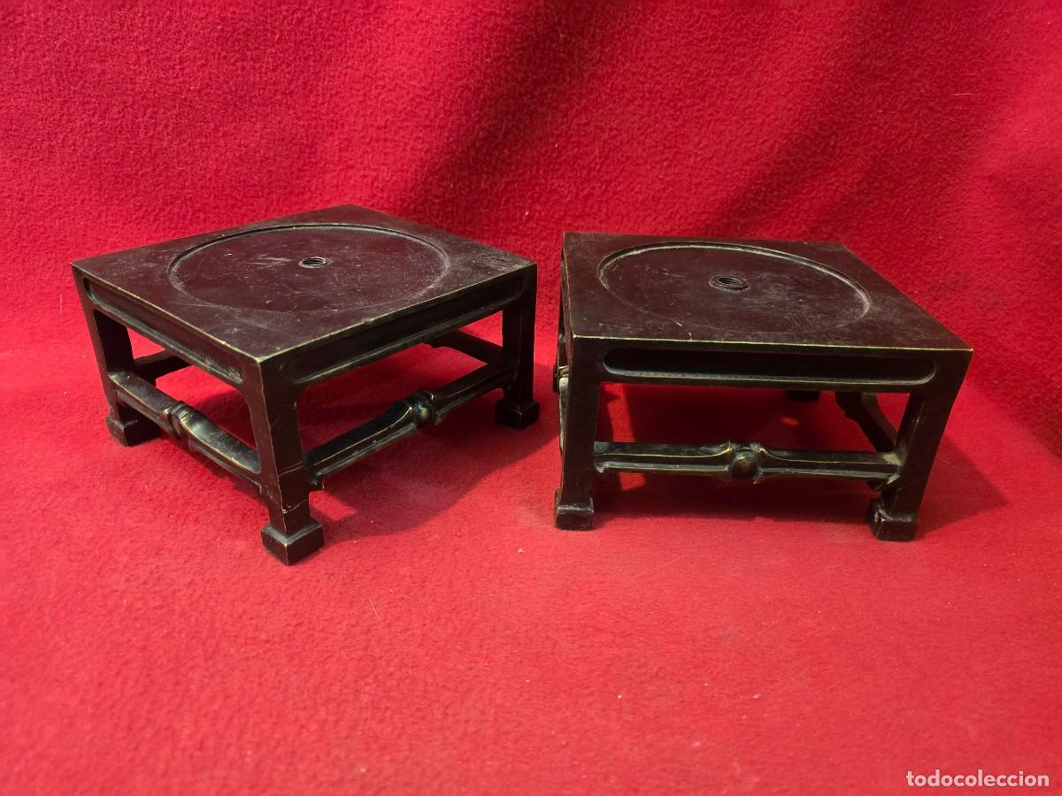 Arte: LOTE DE FOS BASES O PEANAS PARA FIGURAS DE BRONCE
