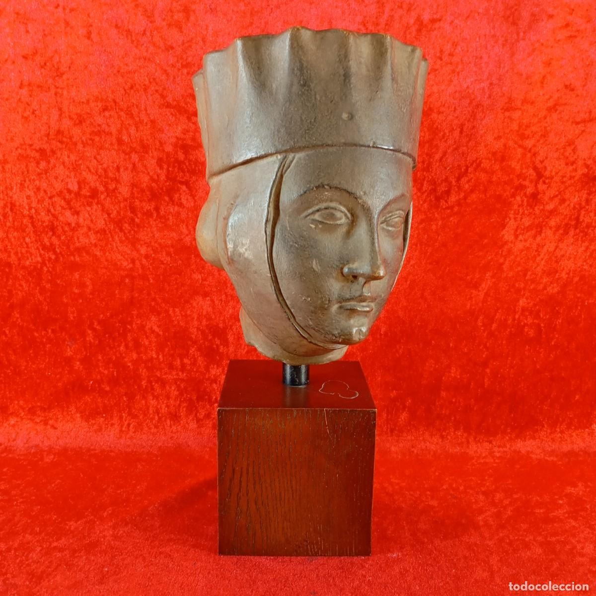 Arte: REPRODUCCION DE UNA TALLA EN PIEDRA DE UNA CABEZA DE UNA VIRGEN DEL MUSEO DEL LOUVRE DEL 1230