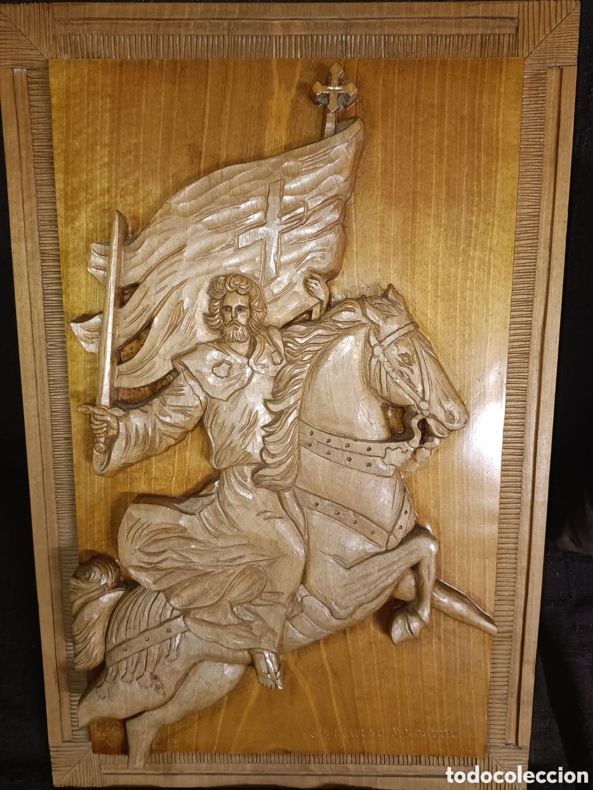 Arte: Santiago a caballo, madera - Foto 9