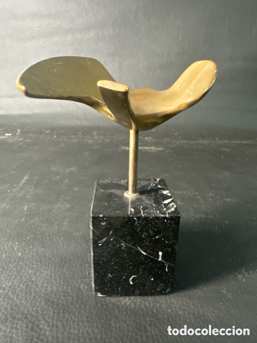 Arte: ESCULTURA DE BRONCE SOBRE BASE DE MARMOL - Foto 4