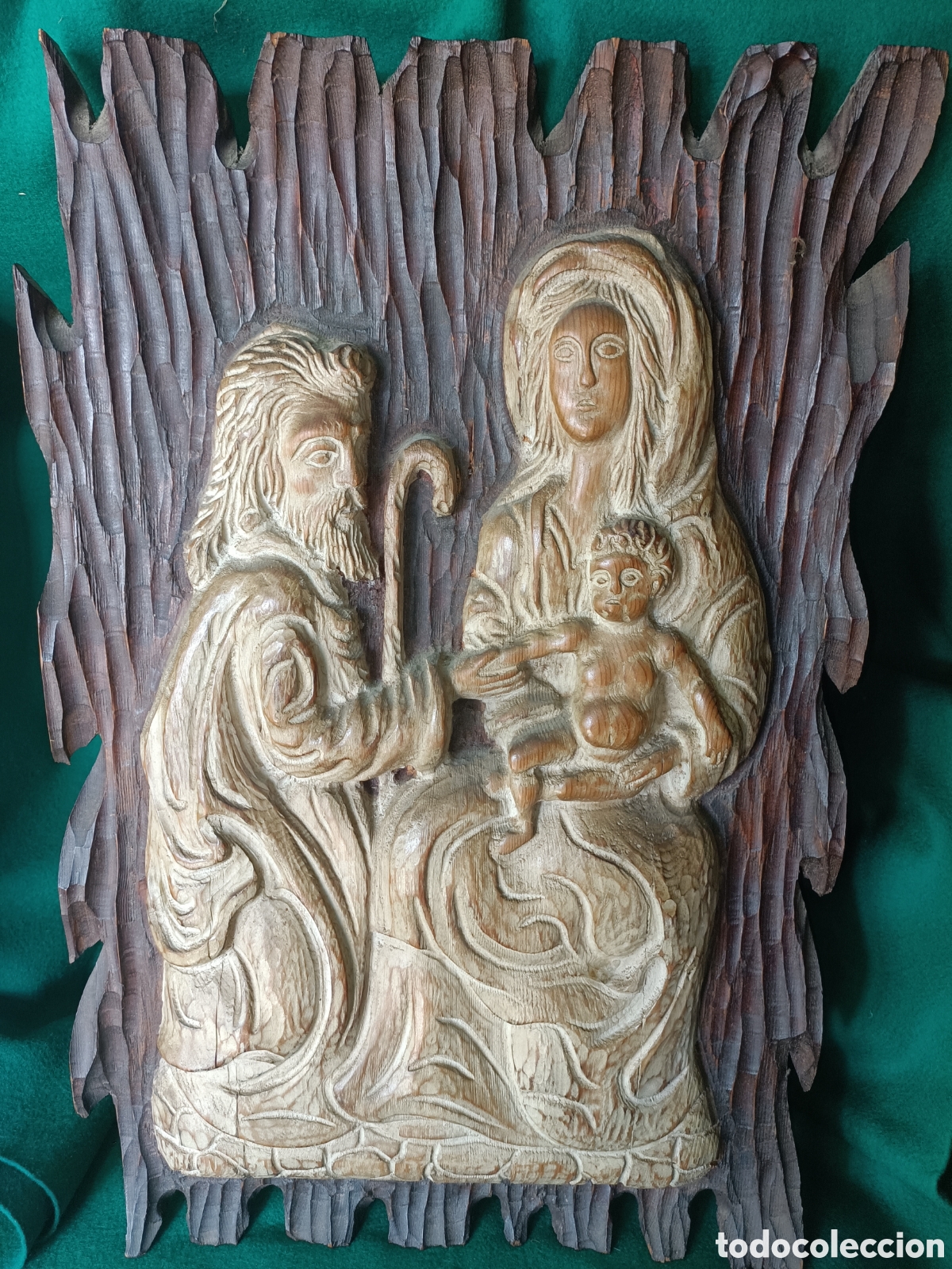 Arte: Tabla tallada, misterio, belen - Foto 2