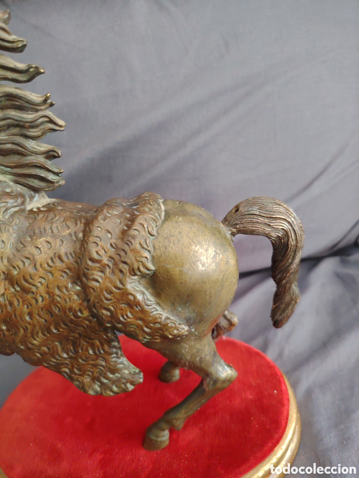 Arte: Antiguo caballo de metal - Foto 3