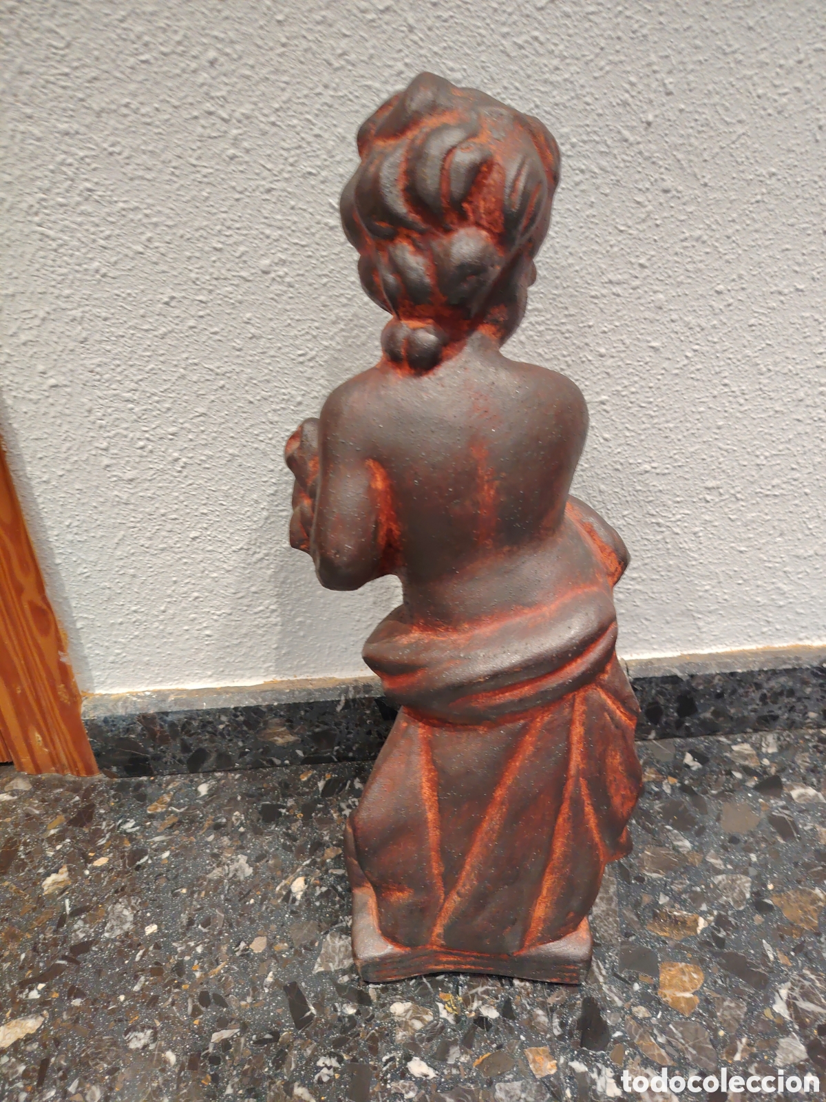 Arte: Querub&iacute;n de terracota raro - Foto 4