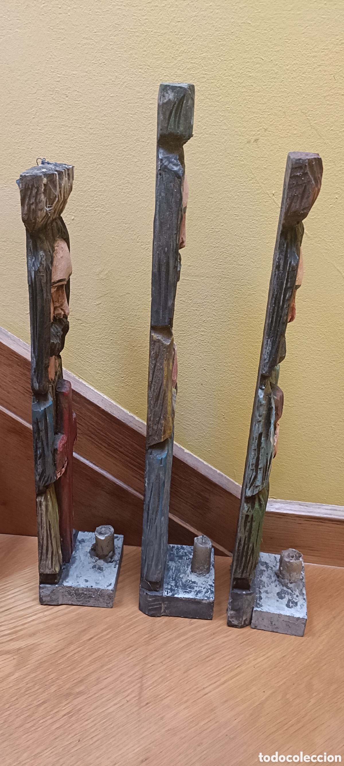 Arte: Ap&oacute;stoles madera, con vela - Foto 5