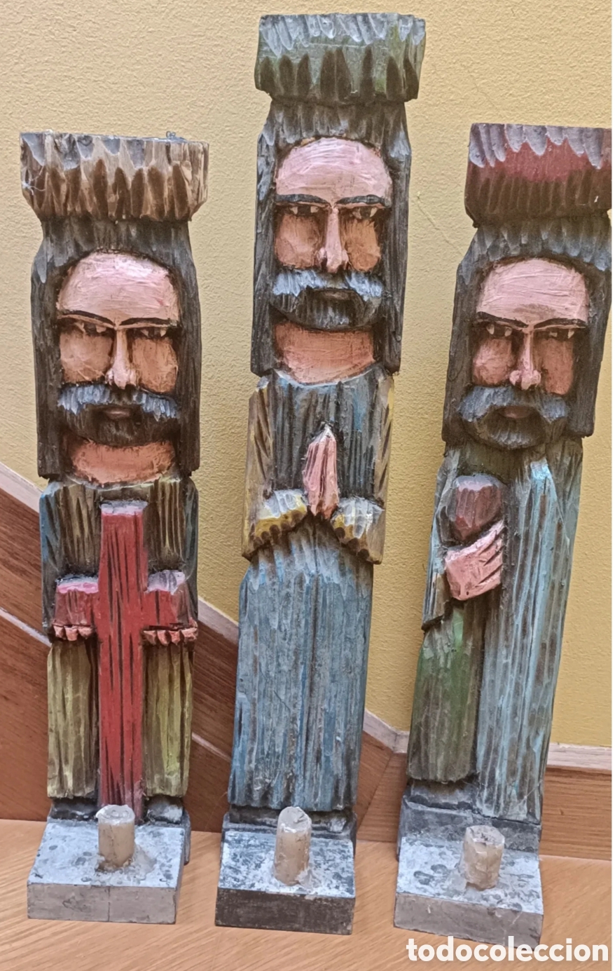 Kunst: Ap&oacute;stoles madera, con vela