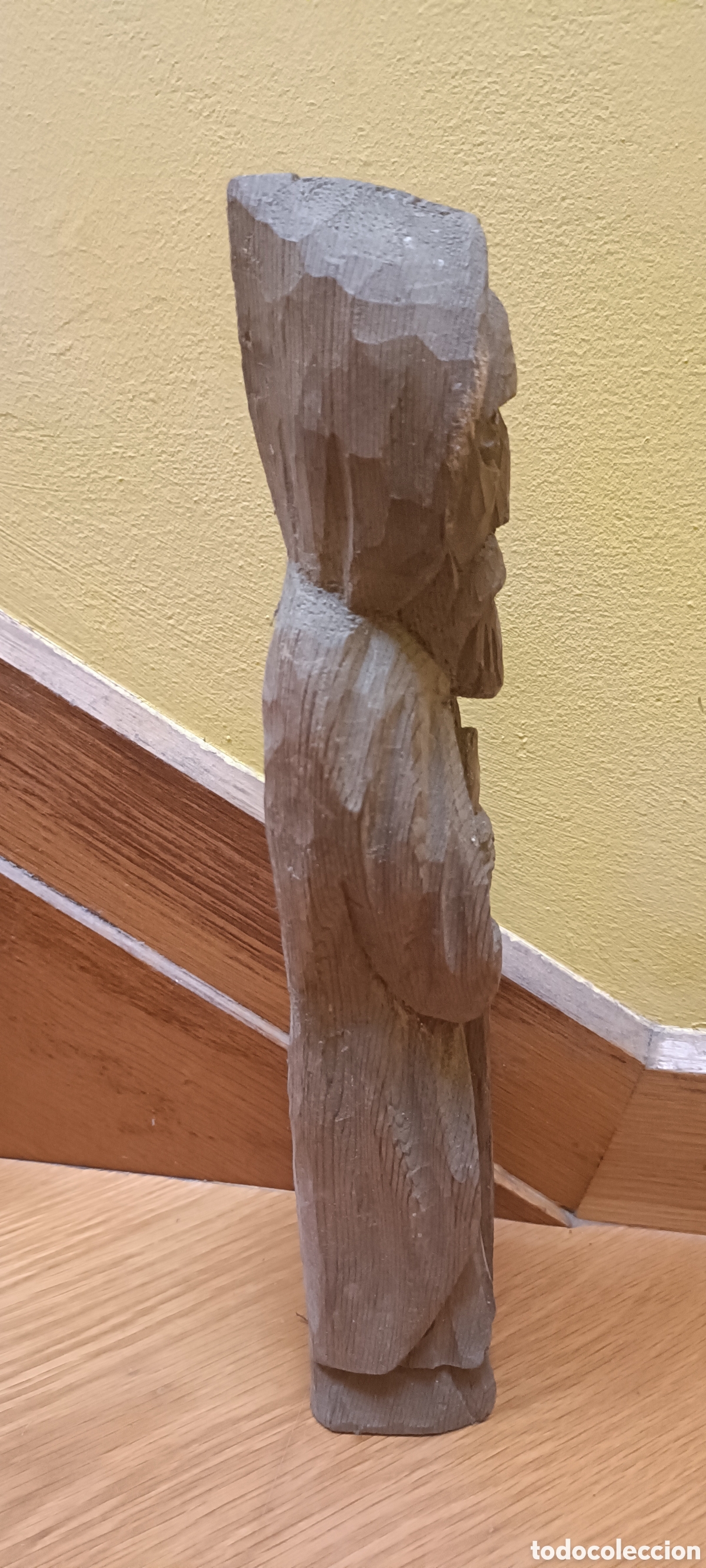 Arte: Santo madera con baston - Foto 2