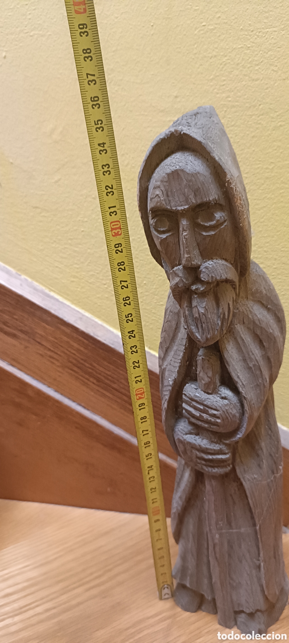 Arte: Santo madera con baston - Foto 4