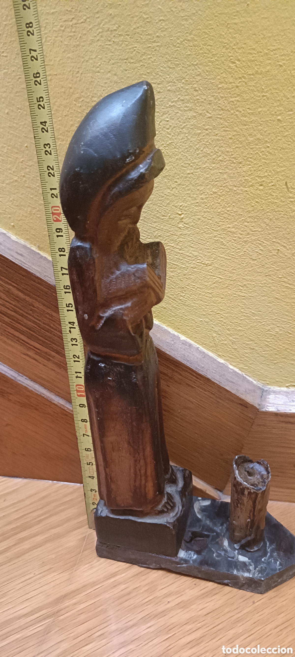 Arte: Frailecillo madera, con vela. - Foto 3