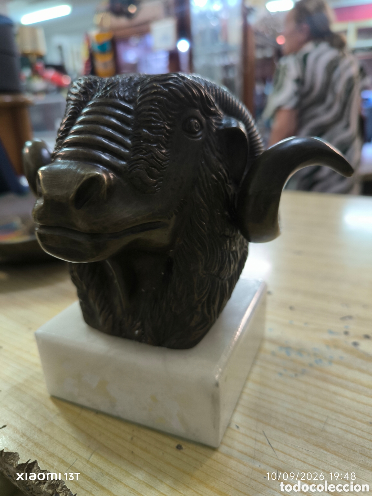 Arte: Escultura cabeza Carnero