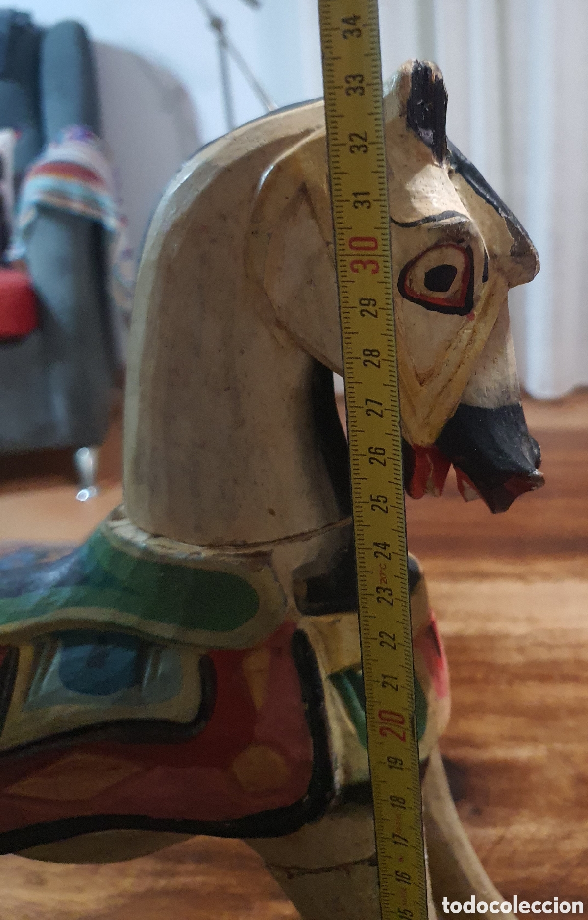 Arte: Caballo madera policromado - Foto 9