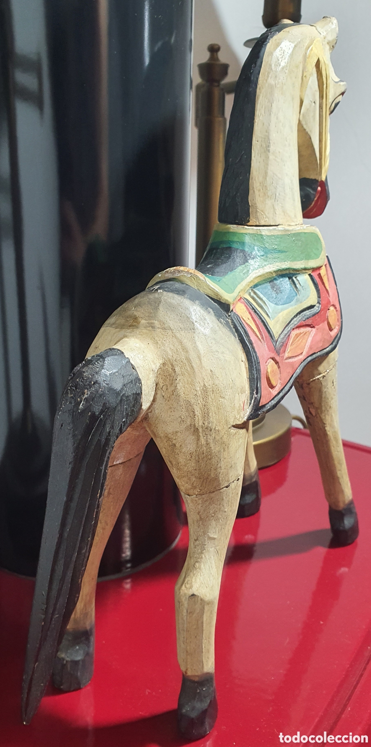 Arte: Caballo madera policromado - Foto 5