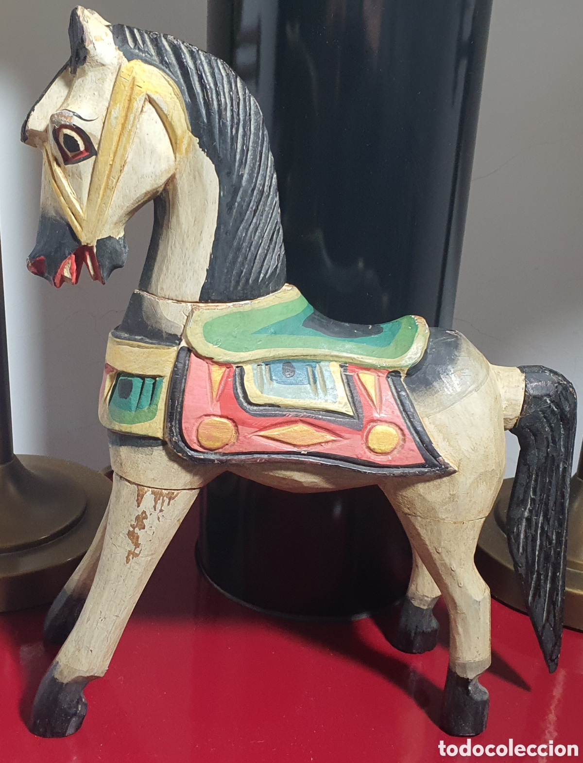 Arte: Caballo madera policromado - Foto 1