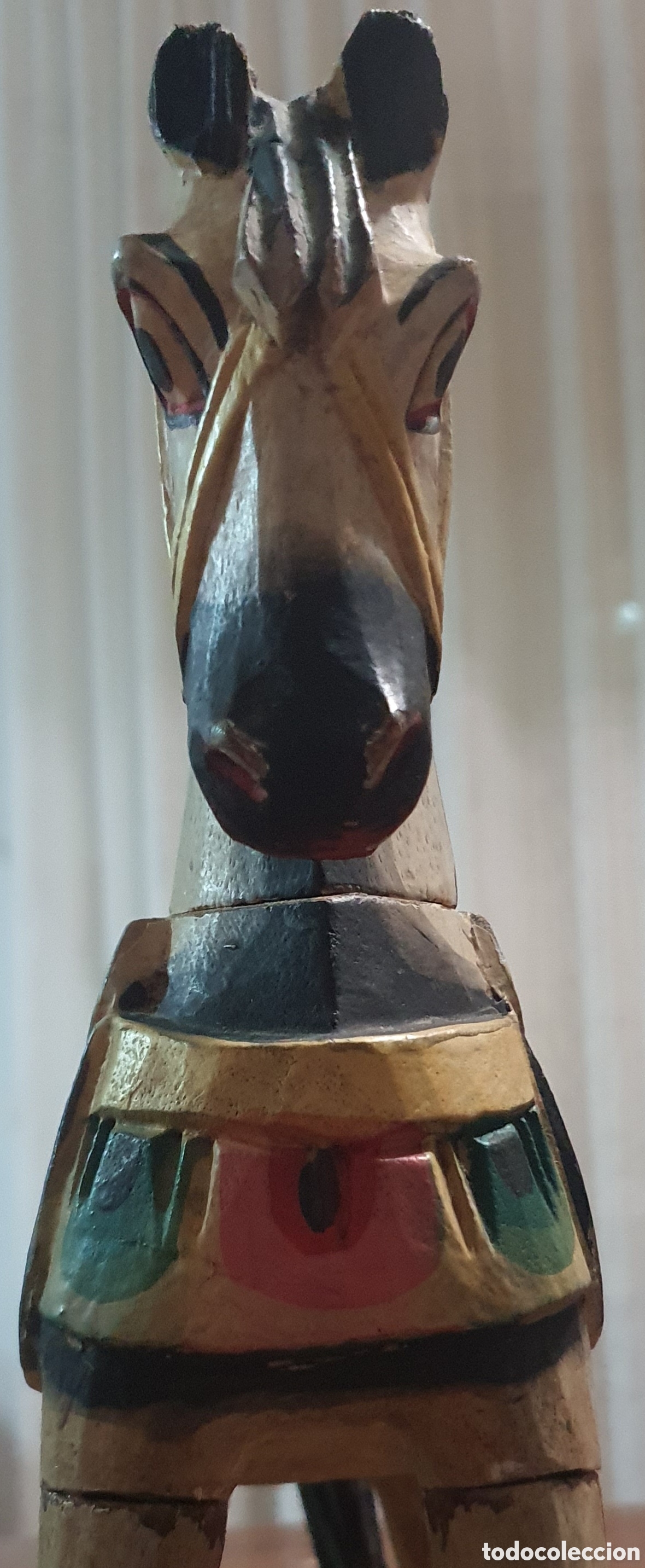 Arte: Caballo madera policromado - Foto 3