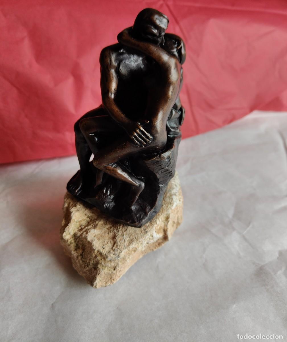 Arte: Rodin. El Beso. R&eacute;plica en bronce. - Foto 6