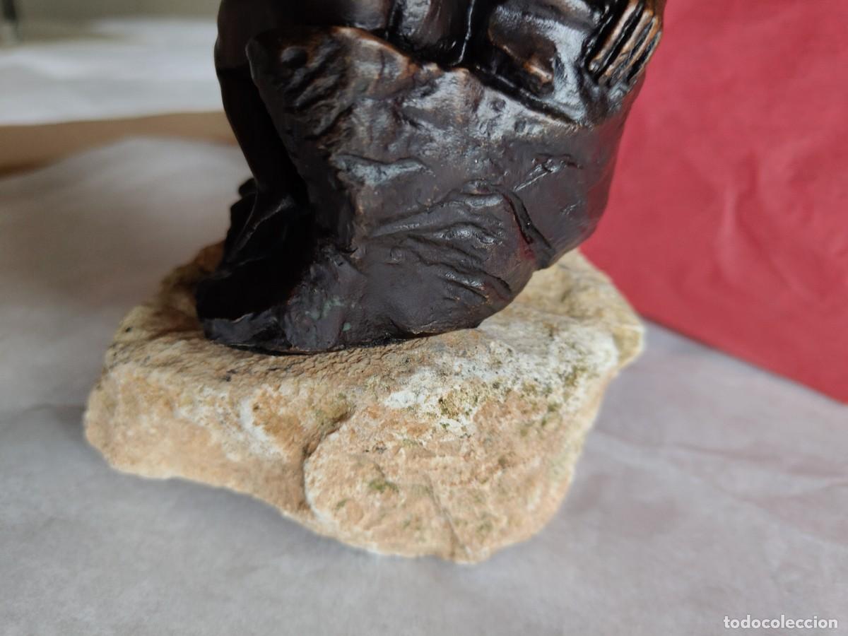 Arte: Rodin. El Beso. R&eacute;plica en bronce. - Foto 7