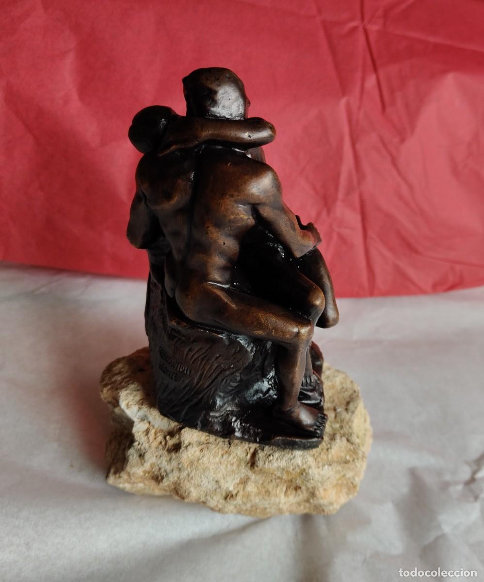 Arte: Rodin. El Beso. R&eacute;plica en bronce. - Foto 9