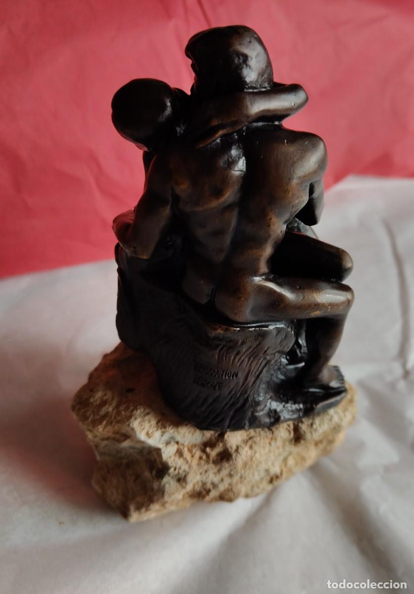 Arte: Rodin. El Beso. R&eacute;plica en bronce. - Foto 10