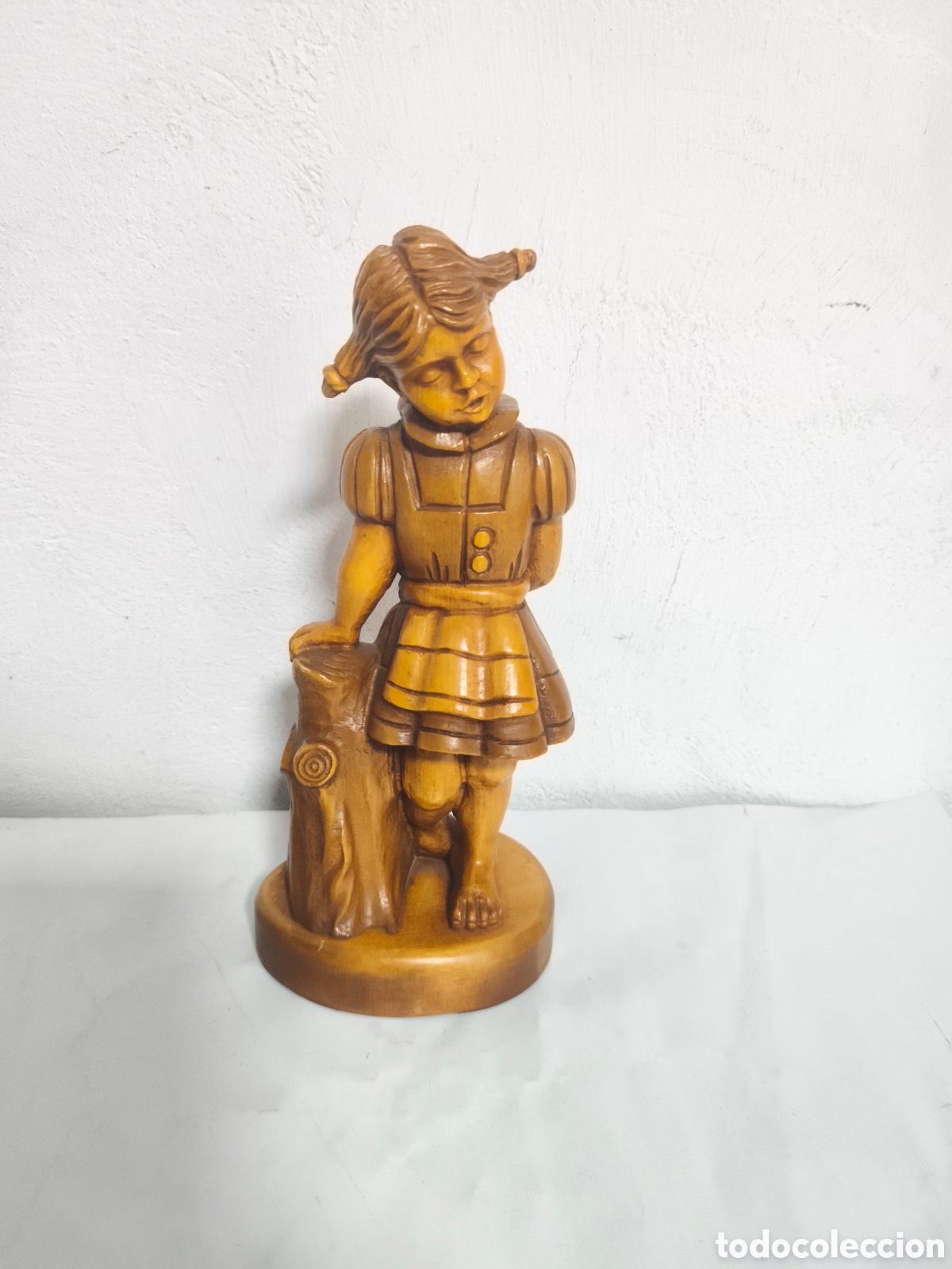 Arte: Figura ni&ntilde;a en madera - Foto 1