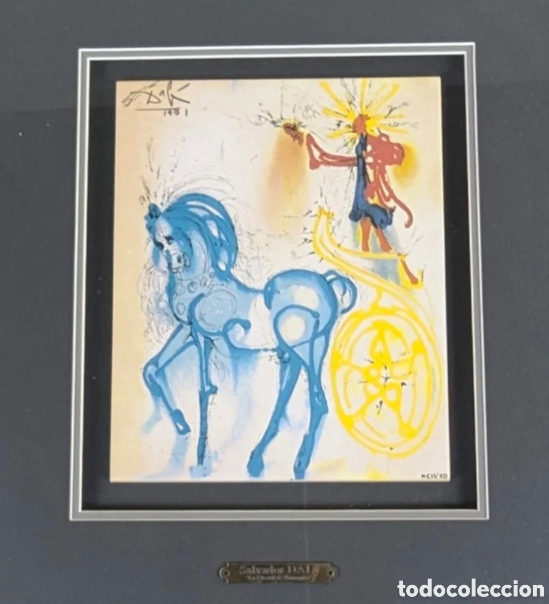 Arte: Azulejo de Salvador Dal&iacute; solo 490 ejemplares con certificado de autenticidad LE CHEVAL DE TRIOMPHE