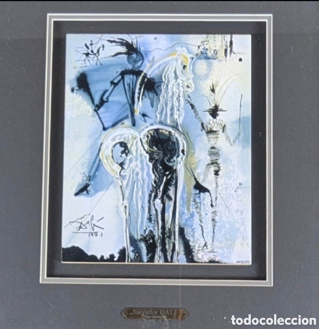 Arte: Azulejo de Salvador Dal&iacute; solo 490 ejemplares con certificado de autenticidad titulo : DON QUICHOTTE