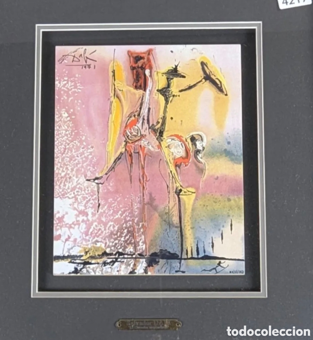 Arte: Azulejo de Salvador Dal&iacute; solo 490 ejemplares con certificado de autenticidad LE CHEVALIER MOYENNAGEU