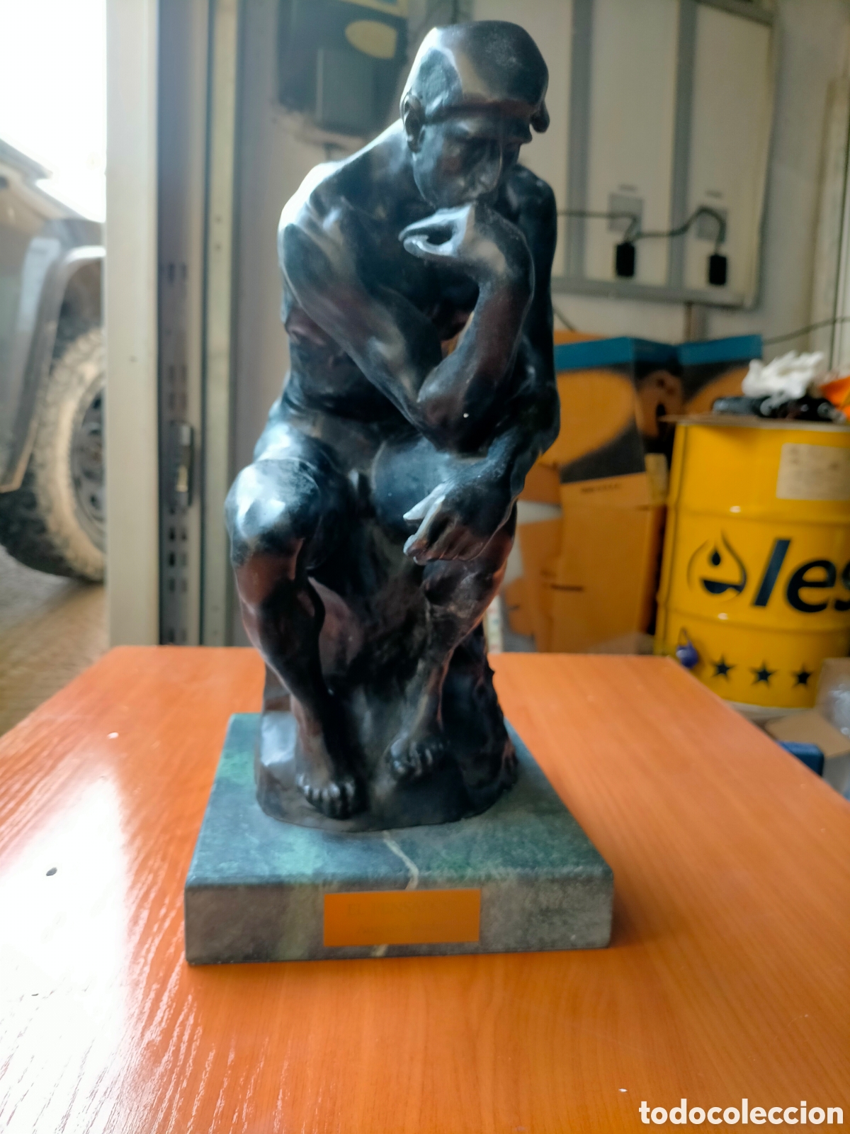Arte: ESCULTURA EL PENSADOR DE AUGUSTE RODIN, BRONCE, EDICION LIMITADA NUMERADA SKEL ART