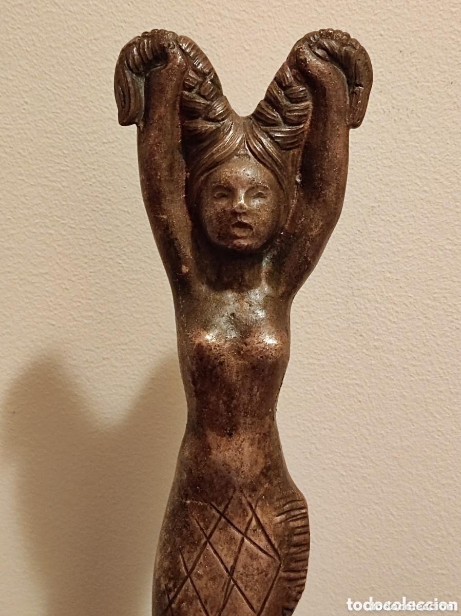 Arte: Trofeo Festival de la Cancion Benidorm 1960 segundo premio Jacinto Higueras sirenita bronce sirena