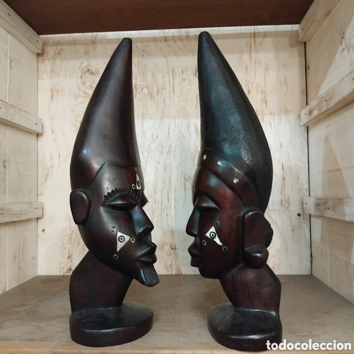 Arte: Figuras de &eacute;bano africanas - Foto 1
