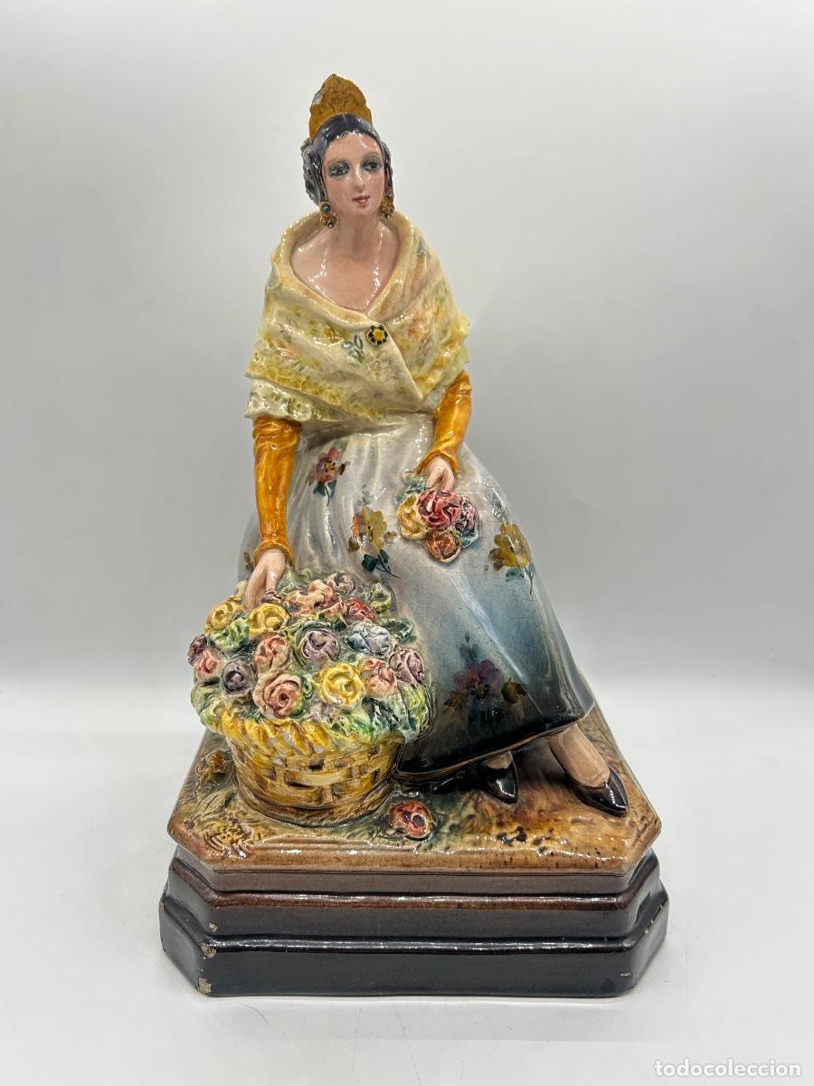 Arte: ANTONIO PEYRO MEZQUITA - IMPORTANTE Y RARA FIGURA ESCULTURA CER&Agrave;MICA VALENCIANA - MEDALLA DE ORO