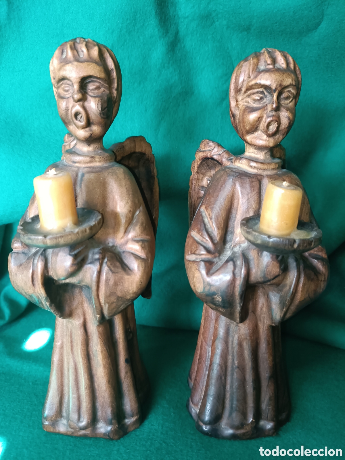 Arte: &Aacute;ngeles, monaguillos cantores madera
