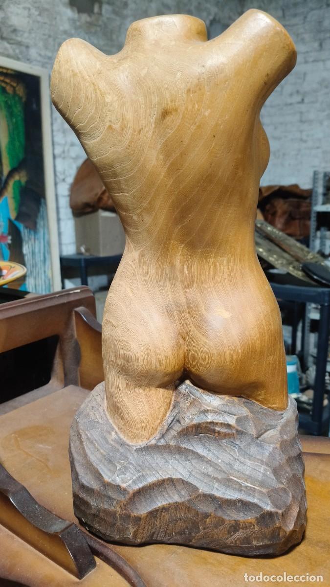 Arte: Sculpture en bois sign&eacute;e 1960 - Foto 2