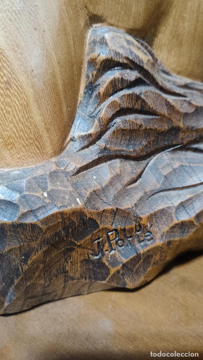 Arte: Sculpture en bois sign&eacute;e 1960 - Foto 3