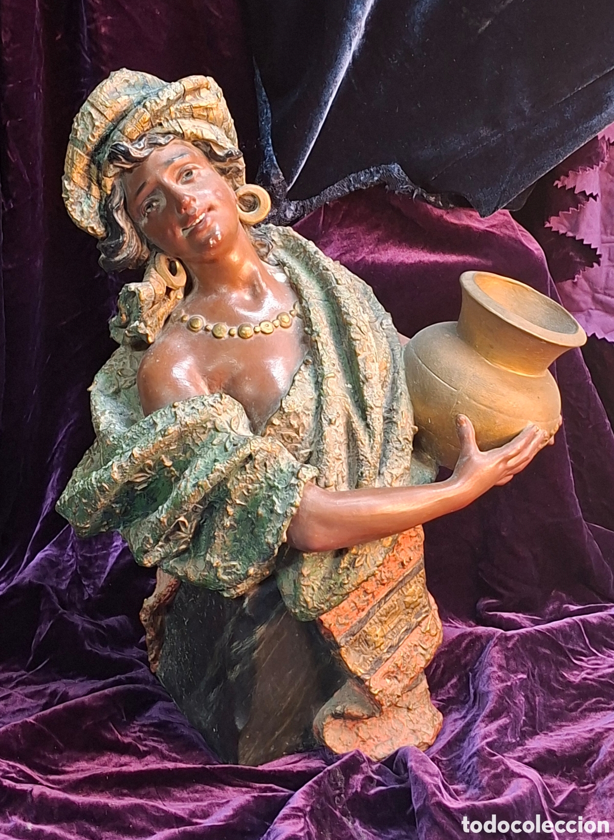 Arte: Escultura de terracota Boucher Fr&egrave;res Par&iacute;s &bull; Principios S. XX &bull; 38 cm