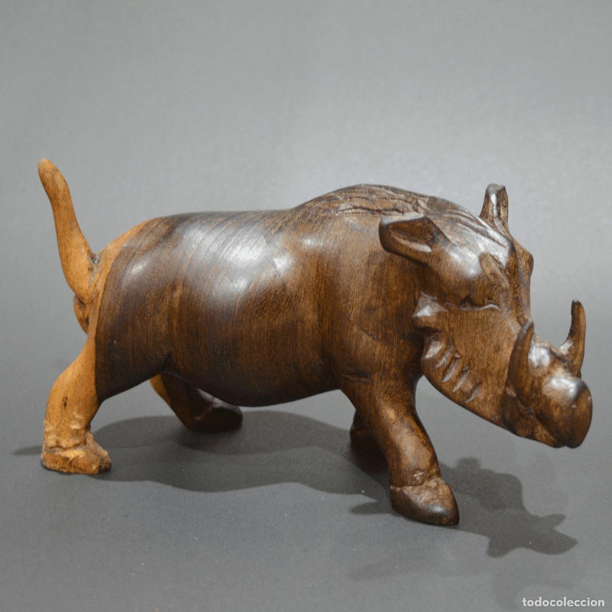 Arte: FIGURA TALLA EN MADERA MOTIVO JABAL&Iacute;