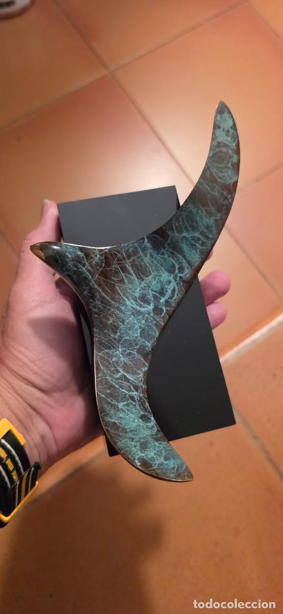 Arte: Preciosa escultura bronce Albatros