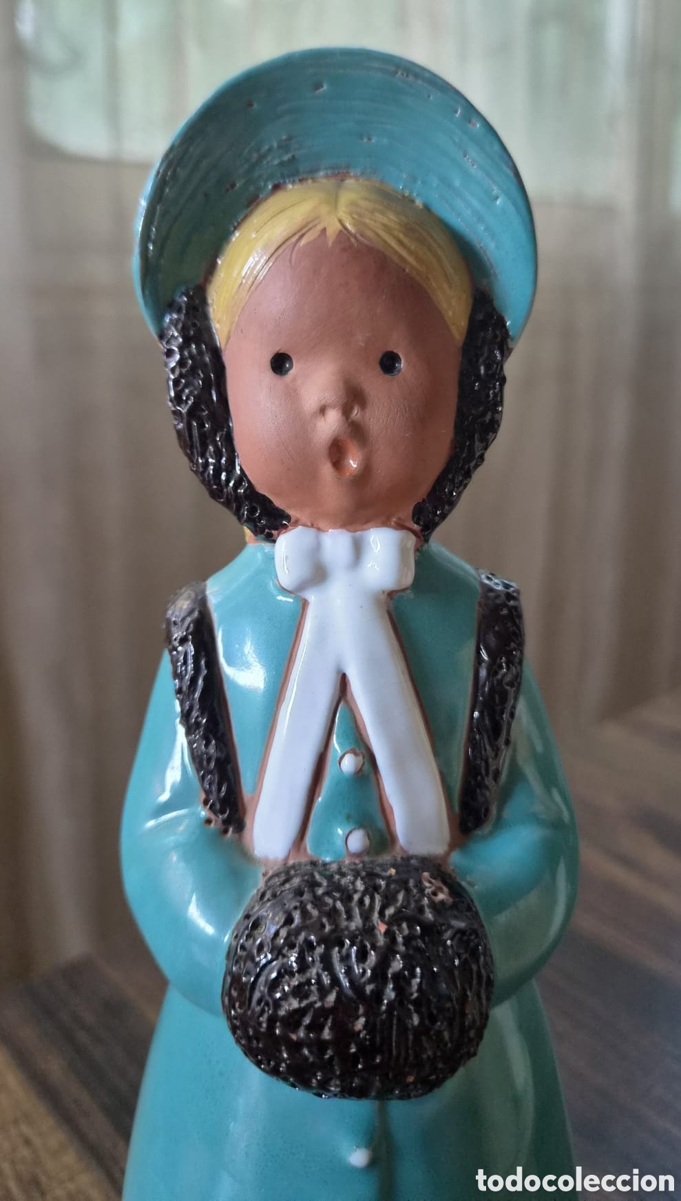 Arte: ​Antigua Figura / Mu&ntilde;eca Cantante de Villancicos Cer&aacute;mica Vintage &ndash; Env&iacute;o Gratis + Admitimos Ofertas