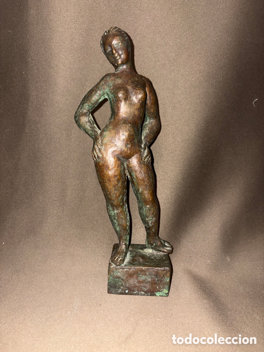 Arte: Escultura,JOS&Eacute; PLANES PE&Ntilde;ALVER de bronce,28cm de altura*MUY RARA*,escultor murciano*