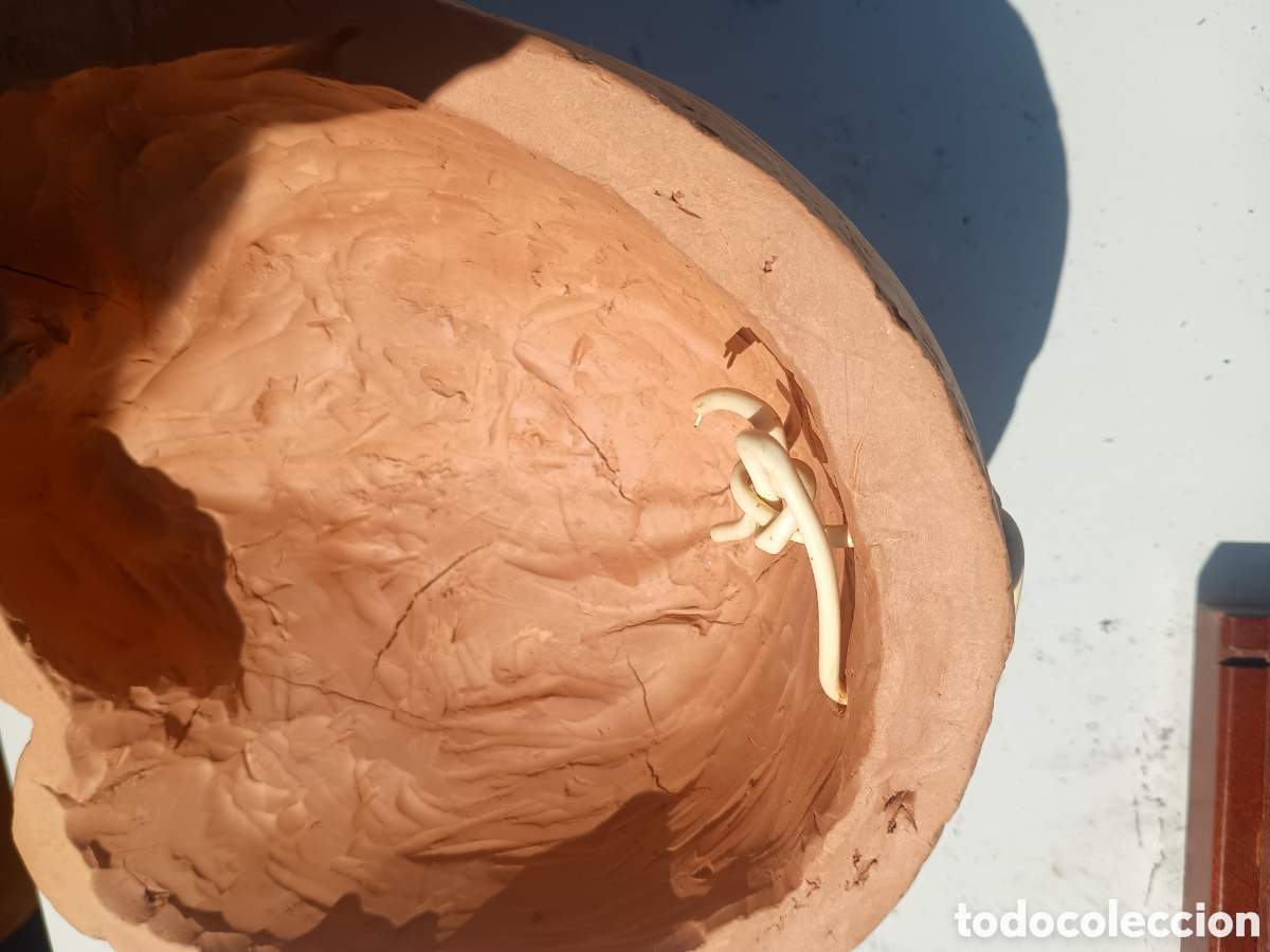Arte: Busto rostro mujer terracota - Foto 5