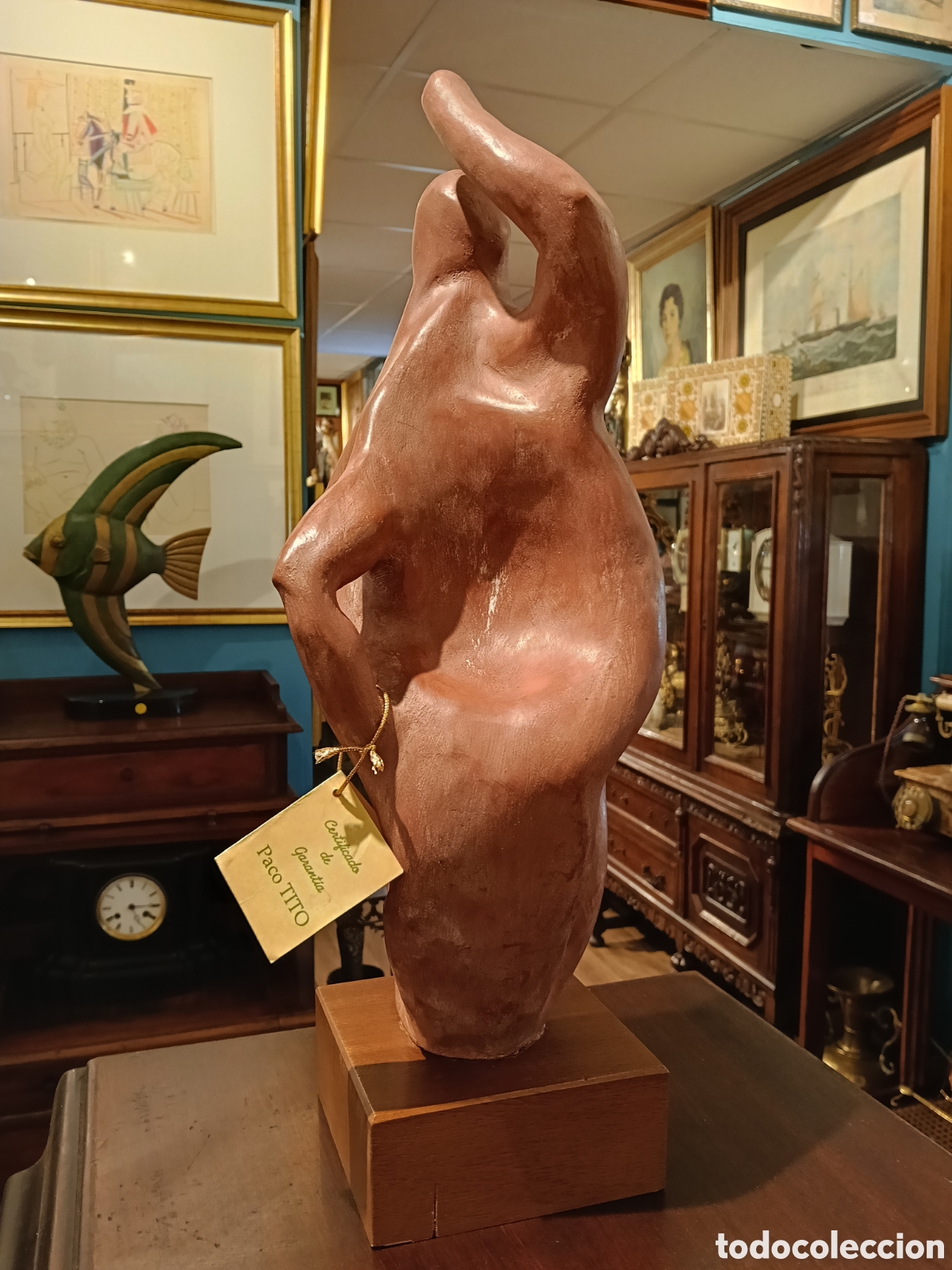 Kunst: GRAN ESCULTURA TITO UVEDA 46CM ALTO