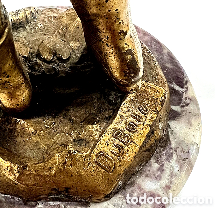 Arte: NI&Ntilde;A LECTORA S.XIX BRONCE - Foto 6