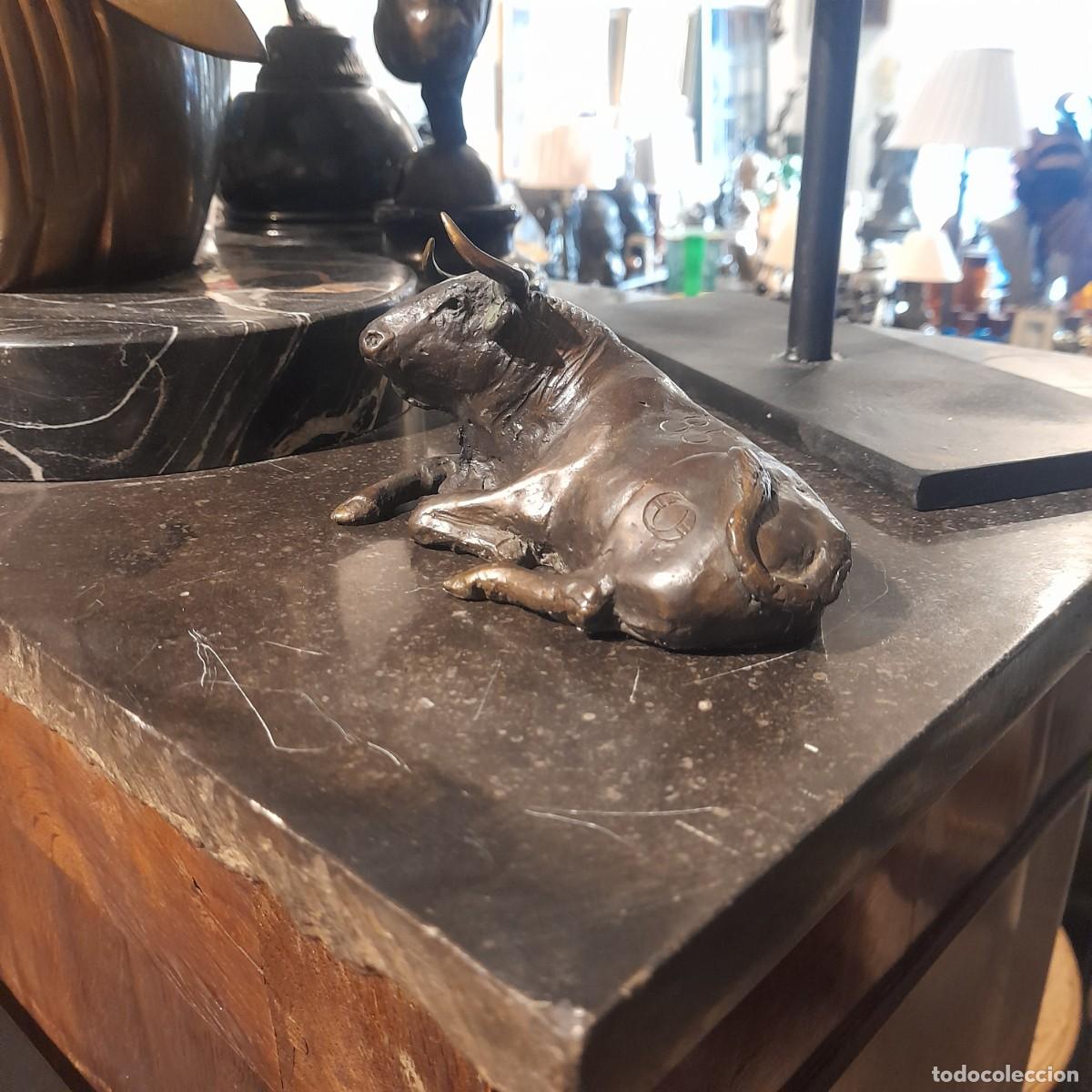 Arte: TORO TUMBADO DE BRONCE - Foto 5