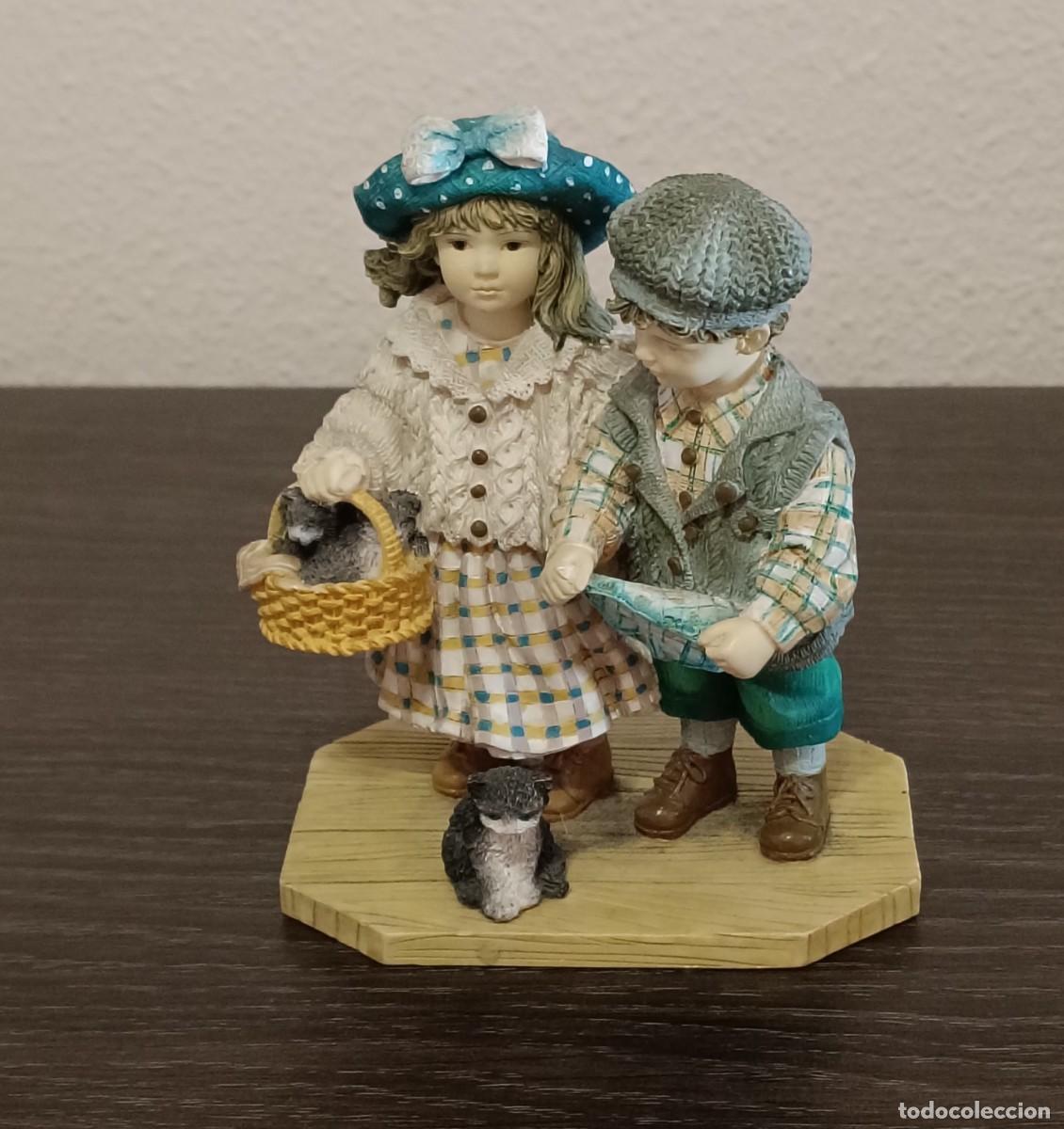 Arte: PRECIOSA ESTATUILLA DE RESINA,SLEEPY KITTENS DE CHRISTINE HAWORTH DE LEONARDO COLLECTION, VINTAGE