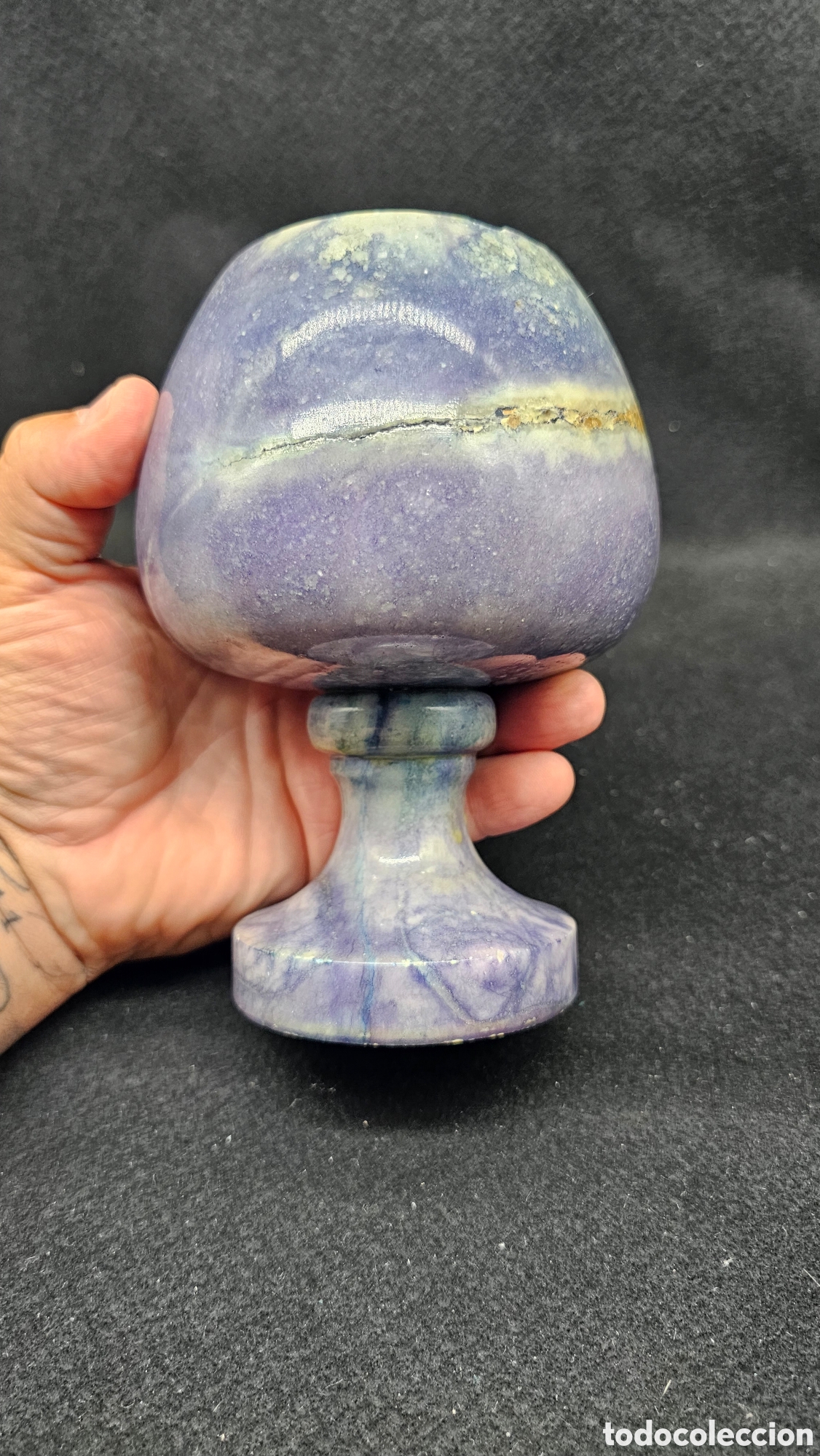 Arte: Copa de piedra tallada - Foto 6
