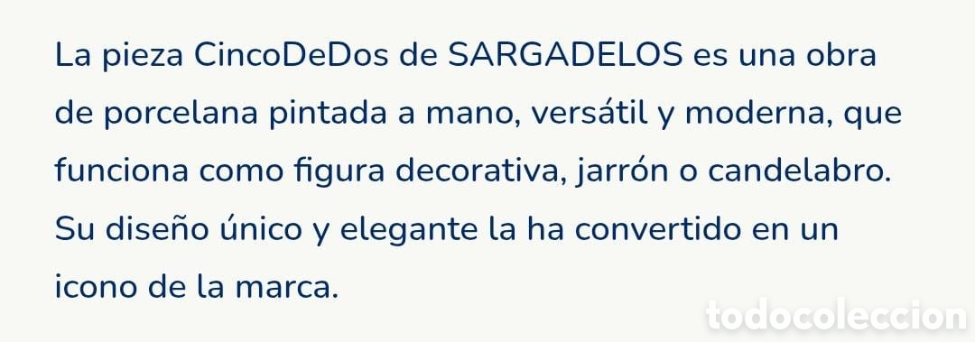 Arte: SARGADELOS candelabro CINCODEDOS - Foto 6