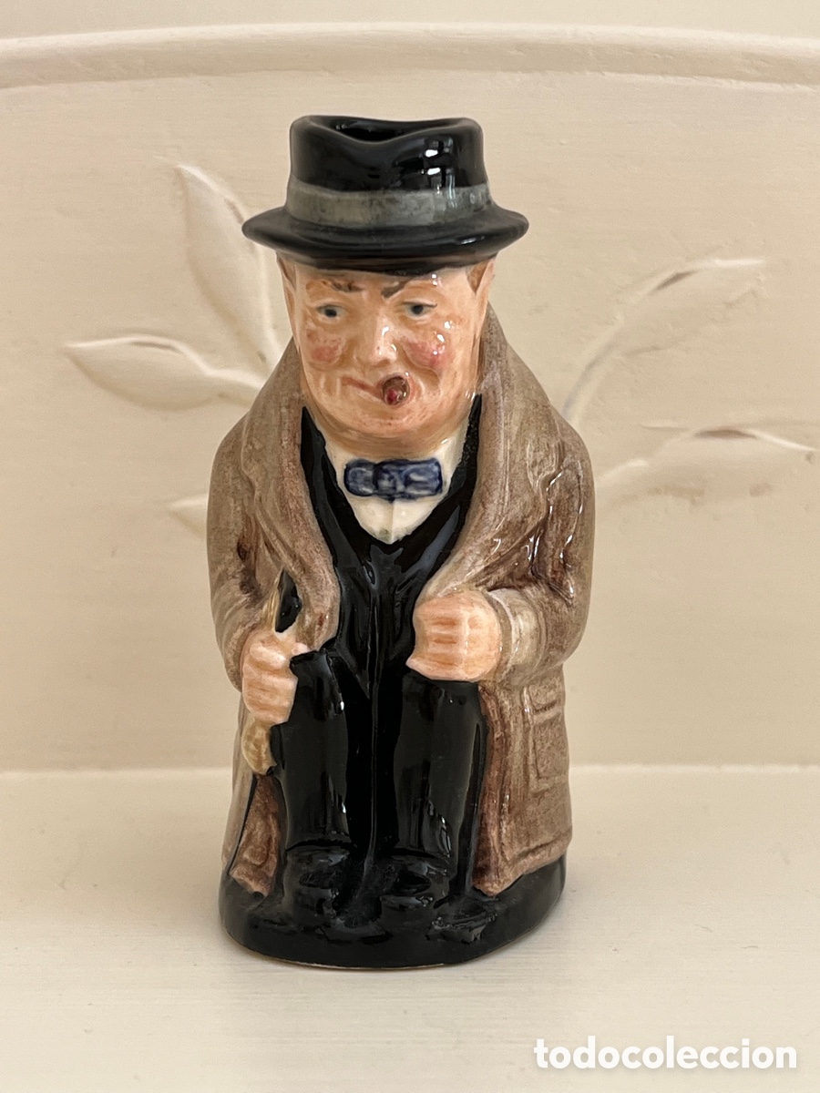Arte: Jarra de personaje Winston Churchill &ndash; Royal Doulton &ndash; Made in England