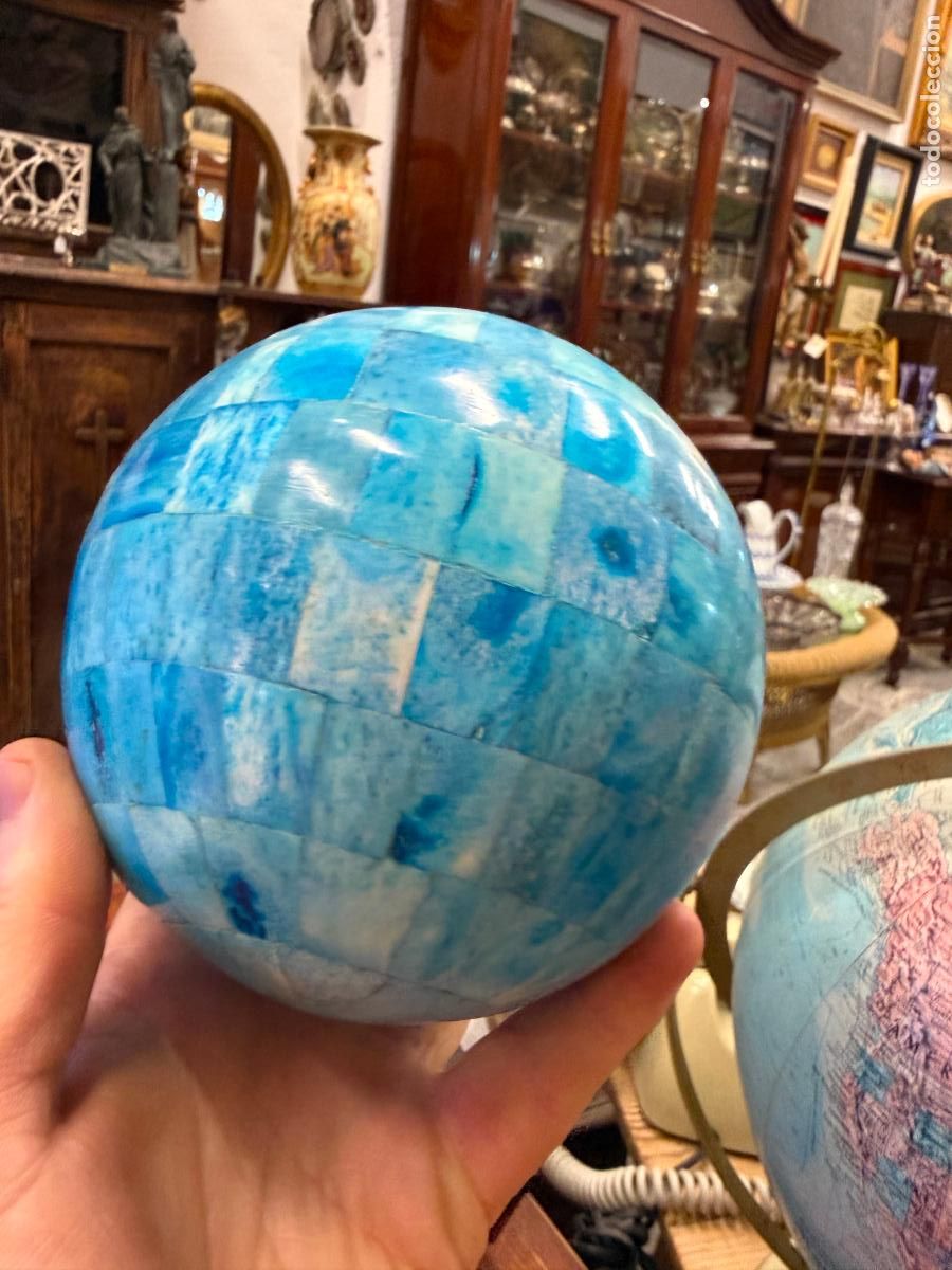 Arte: BOLA DECORATIVA DE HUESO - MEDIDA 12 CM